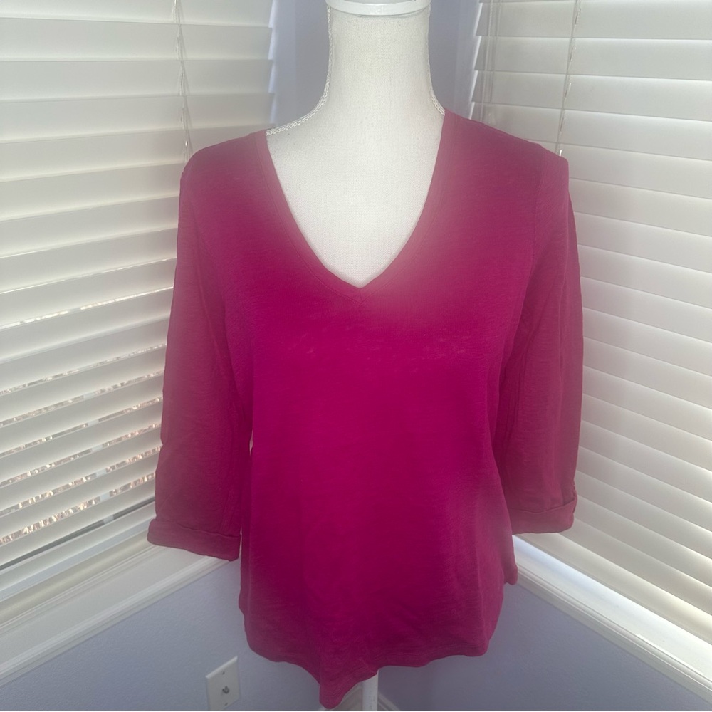 Chico's Fuchsia Knit Top